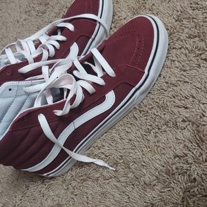 Burgundy vans
